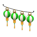 Gold Green & White Stripes