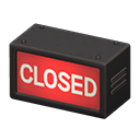 Black CLOSED