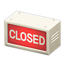 White CLOSED