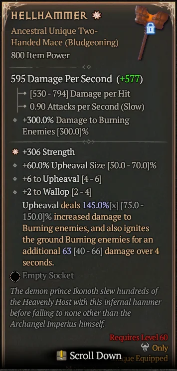 BUY HELLHAMMER 1S#3640-Diablo 4 Items