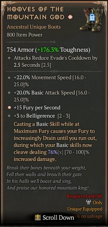 BUY HOWES OF THE MOUNTAIN GOD 1S#3640-Diablo 4 Items